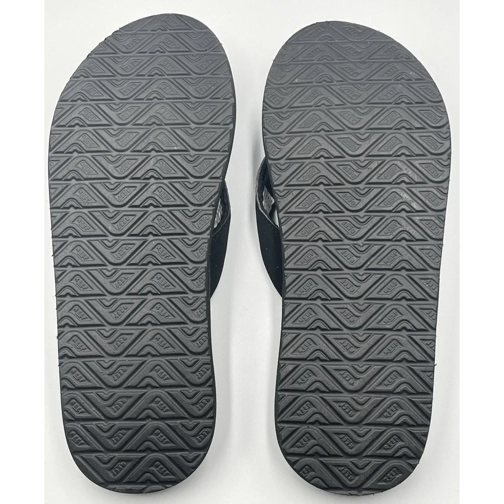 Reef Phantom Flip Flops Mens Size 15 Black Cushion Comfort Thong Sandals